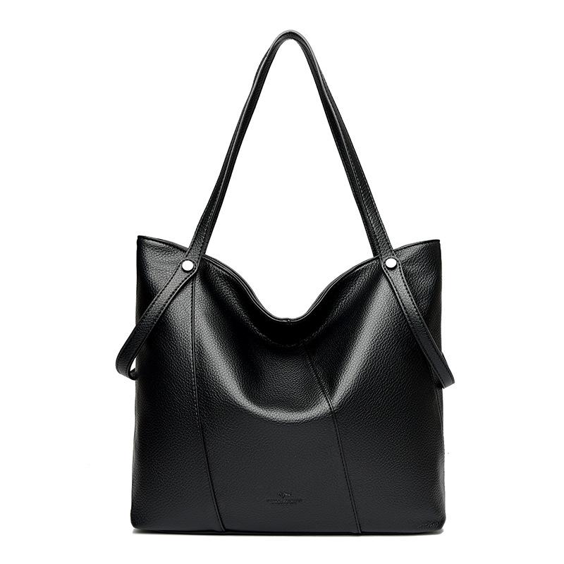 Niche Commuter Tote Bag Women's Premium Soft Leather Large Capacity Handbag Shoulder Bag