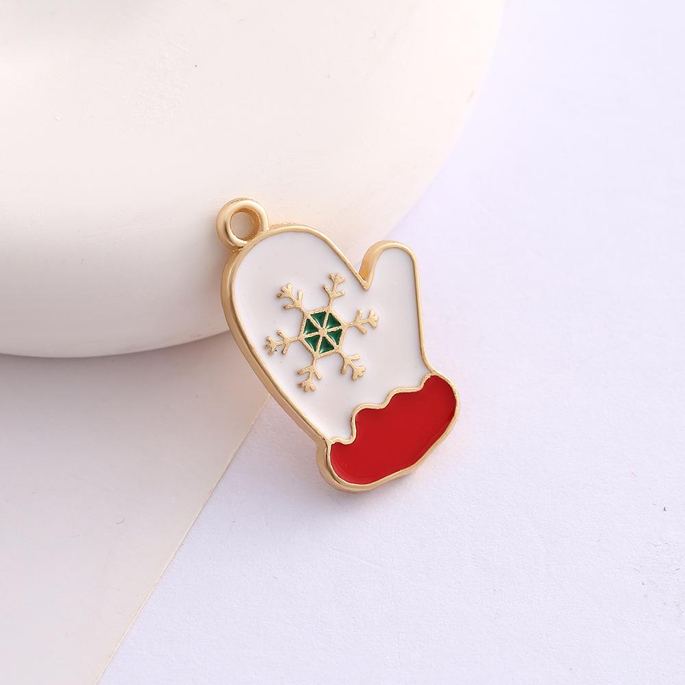 Alloy Drip Cartoon Santa Snowman Bells Diy Bracelet Pendant Pendant Accessories