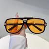Vintage Pilot Sunglasses Men  New Fashion Double Bridge Casual Shades Women Trendy Luxury Brand Design Sun Glasses