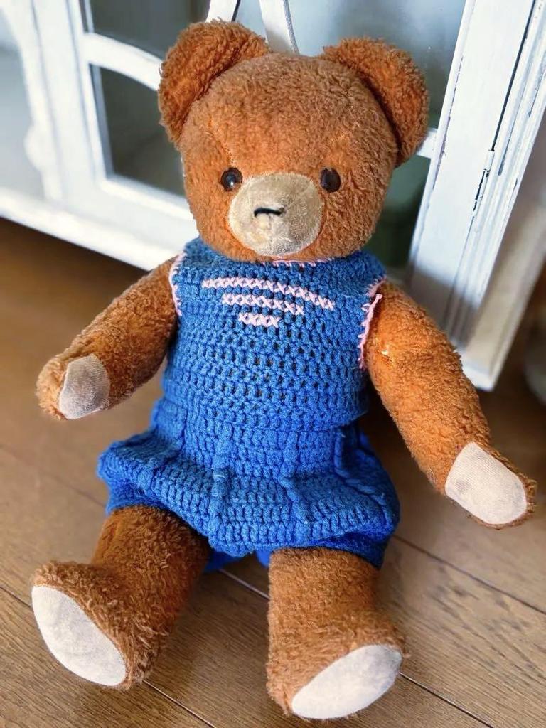 [USED] Antique Vintage Teddy Bear Plush Toy