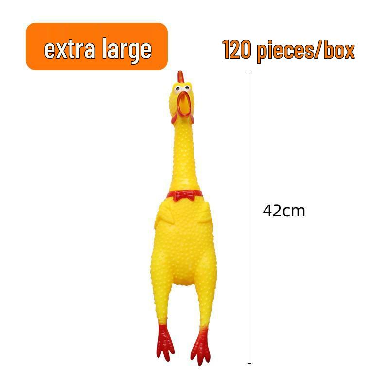 Large Screaming Chicken Prank Toy - Kids' Sounding Decompression Plaything