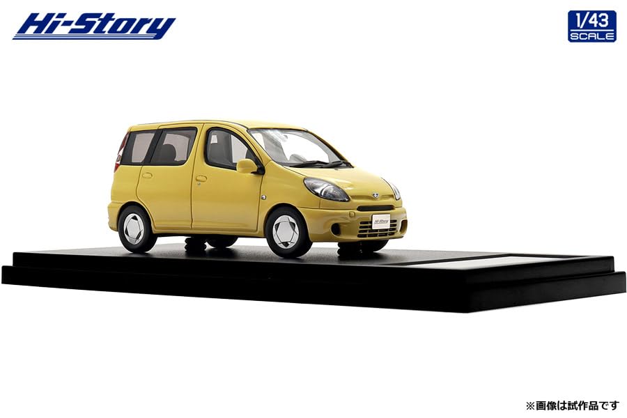 Interallied Hi Story Toyota FunCargo X Gelb-Metallic Lackiertes Modell HS527YE 1/43 (1999)
