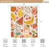 Fruit Summer Shower Curtain Strawberry Watermelon Tropical Kids Cute Papaya Lemon Pitaya Cherry Cartoon Colorful Waterproof