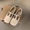Retro Mary Jane Shoes Women's 2025 Autumn and Winter New French Temperament Ballet Single Shoes Square Head T with Soft Sole Evening Shoes
