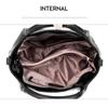 Johnature Borsa da donna in morbida pelle di moda Borse a tracolla a tracolla di grande capacità Borsa di lusso Borsa casual in tinta unita