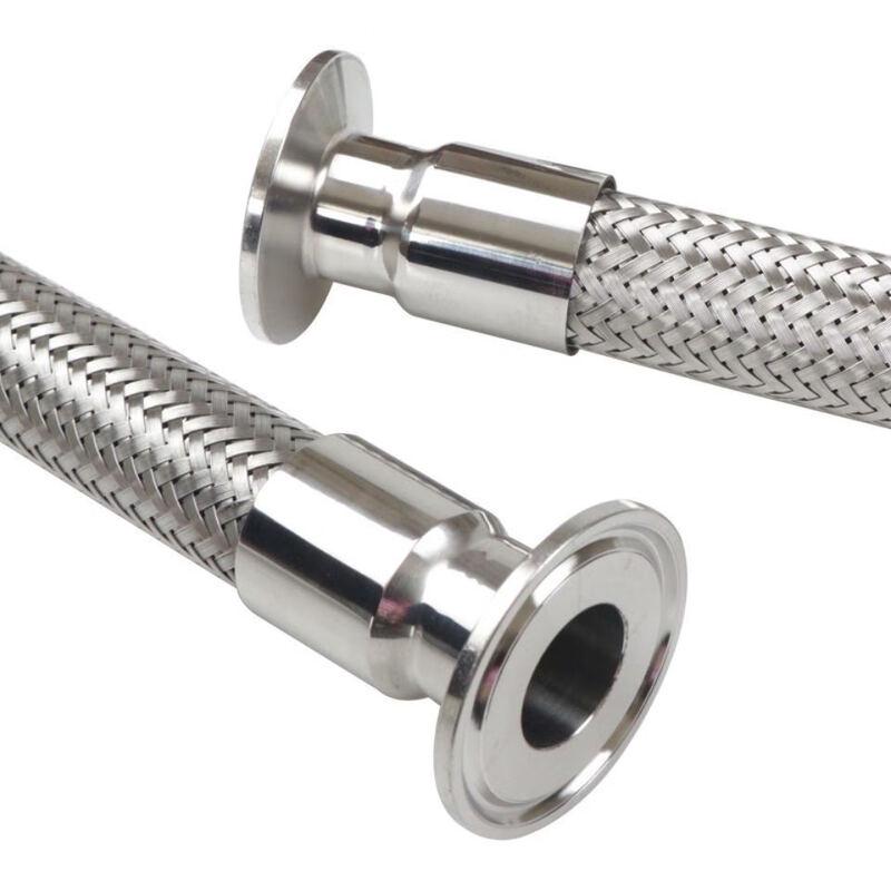 Diannan 304 Stainless Steel Sanitary Corrugated Hose with Quick Clamp