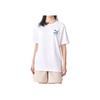 First Mile American Retro Breathable Logo Embroidered Casual Short Sleeve T-Shirt Men Tops White 627115-02
