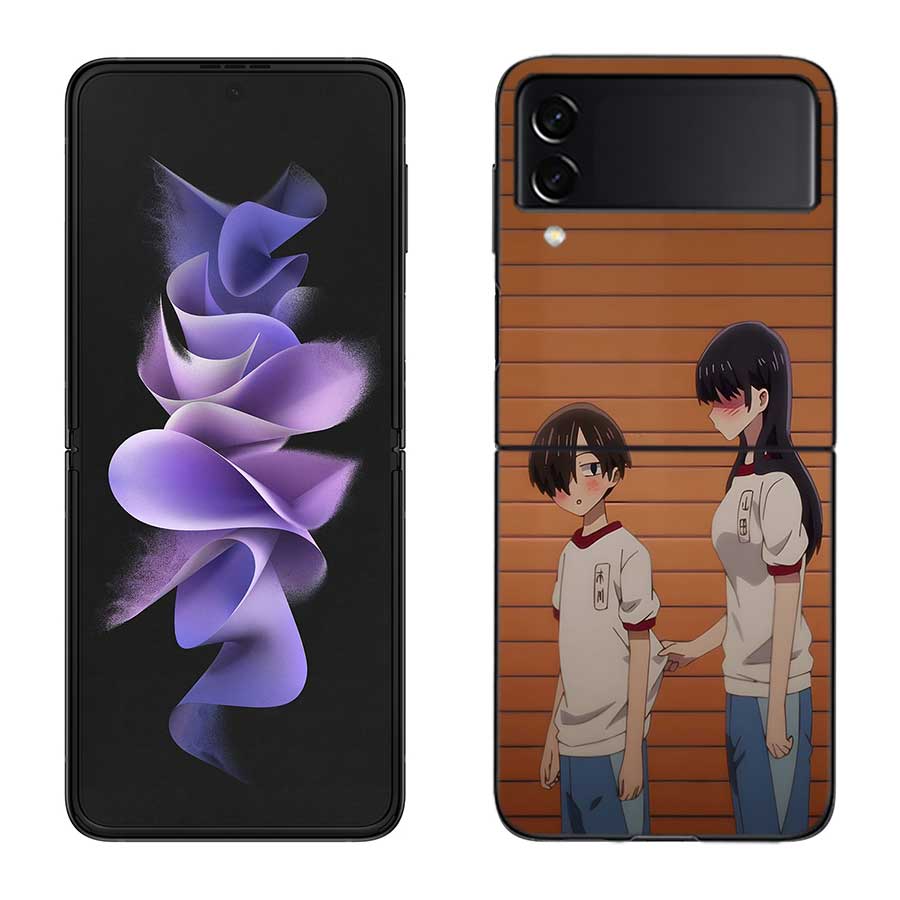 Yamada Anna Phone Case For Samsung Z Flip 7 6 5G Galaxy Z Flip 5 4 3 Black Hard Cell Cover Luxury PC Shell Coque
