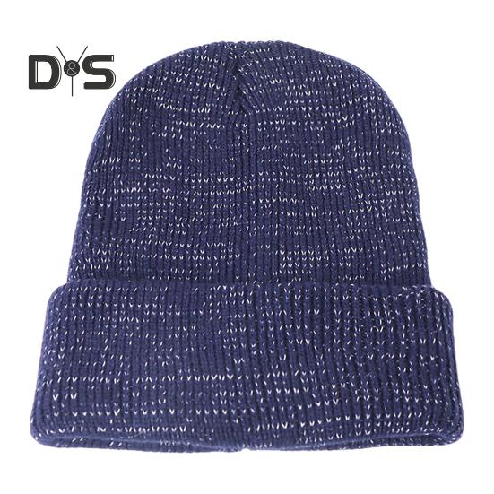 

Женская вязаная шапка, светоотражающая ночью, эластичная, со сложенными полями, купольная, в стиле хип-хоп, уличный стиль, кепка знаменитостей, зимний, сохраняющий тепло головной убор