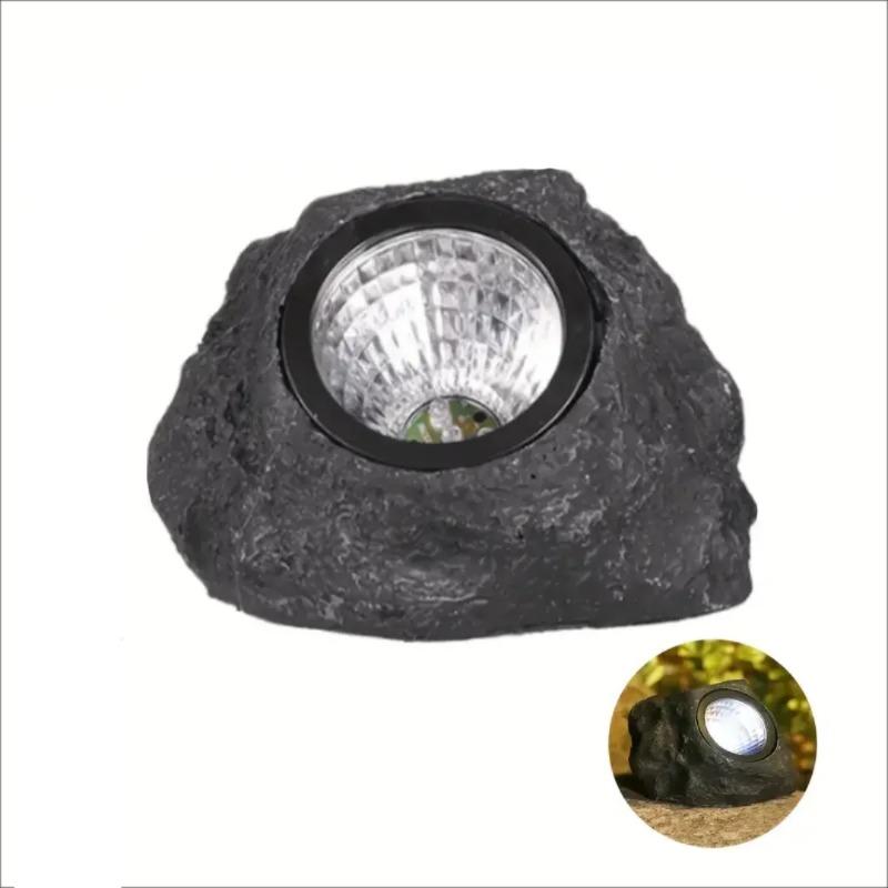LED Simulation Stone Solar Light Outdoor Waterproof Garden Spotlights Landscape Decor Lighting Solar Powered Lawn Lamps for Yard Path Patio