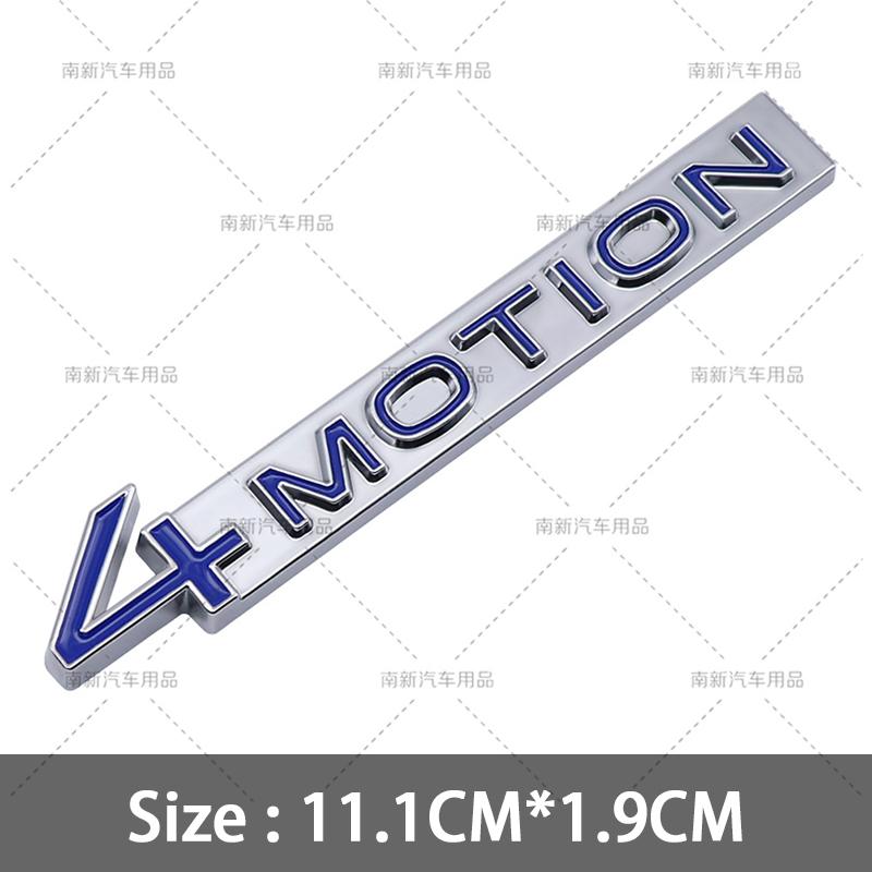 3D Metal 4 Motion Badge Rear Trunk 4Motion Emblem Car Body Stickers For GOLF R GTI 6 7 8 MK5 MK6 MK7 MK8 Car Styling Accessories