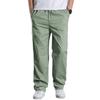 Mens Loose Straight Leg Cargo Pants Multi-Pocket Outdoor Work Trousers