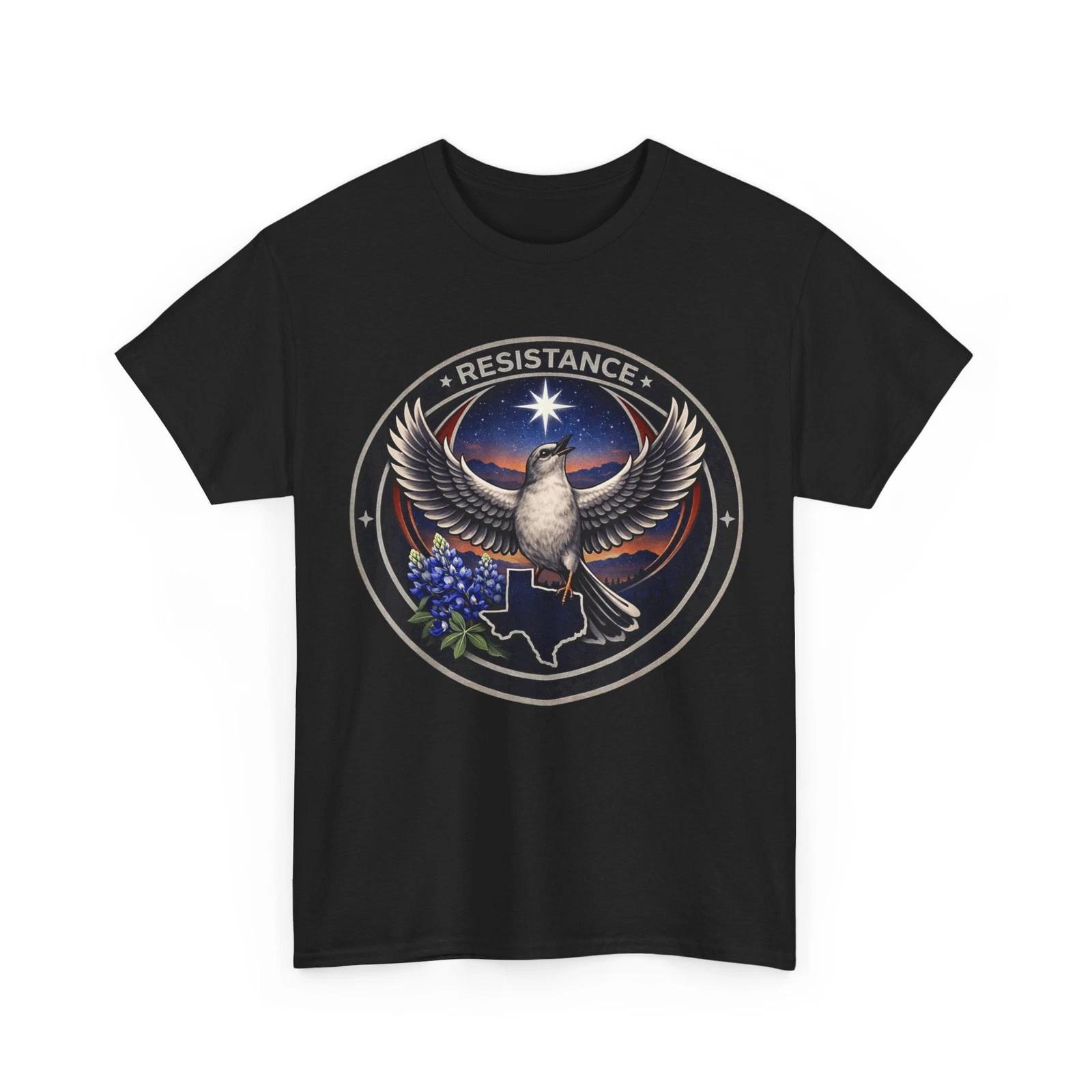 

Resistance No Kings 2026 Shirt, Texas TX Rebel Bird Alliance T shirt M