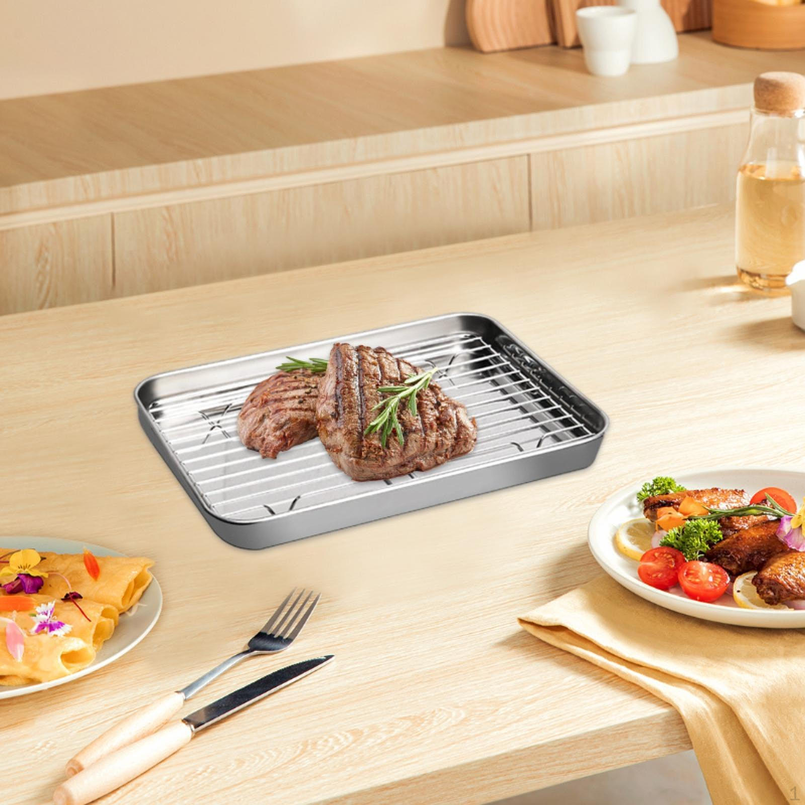 

Противень для выпечки с решеткой, многоразовый пищевой контейнер, печенье для барбекю, семья M