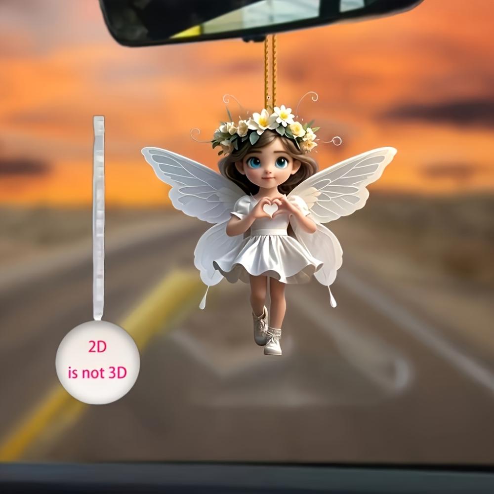 Beautiful Butterfly Fairy, 2D Flat Acrylic, Pendant, Suitable for Keychain, Backpack, Christmas, Halloween