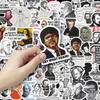 50PCS Creative Celebrity Emoji Stickers for Laptops, Suitcases, and Stationery