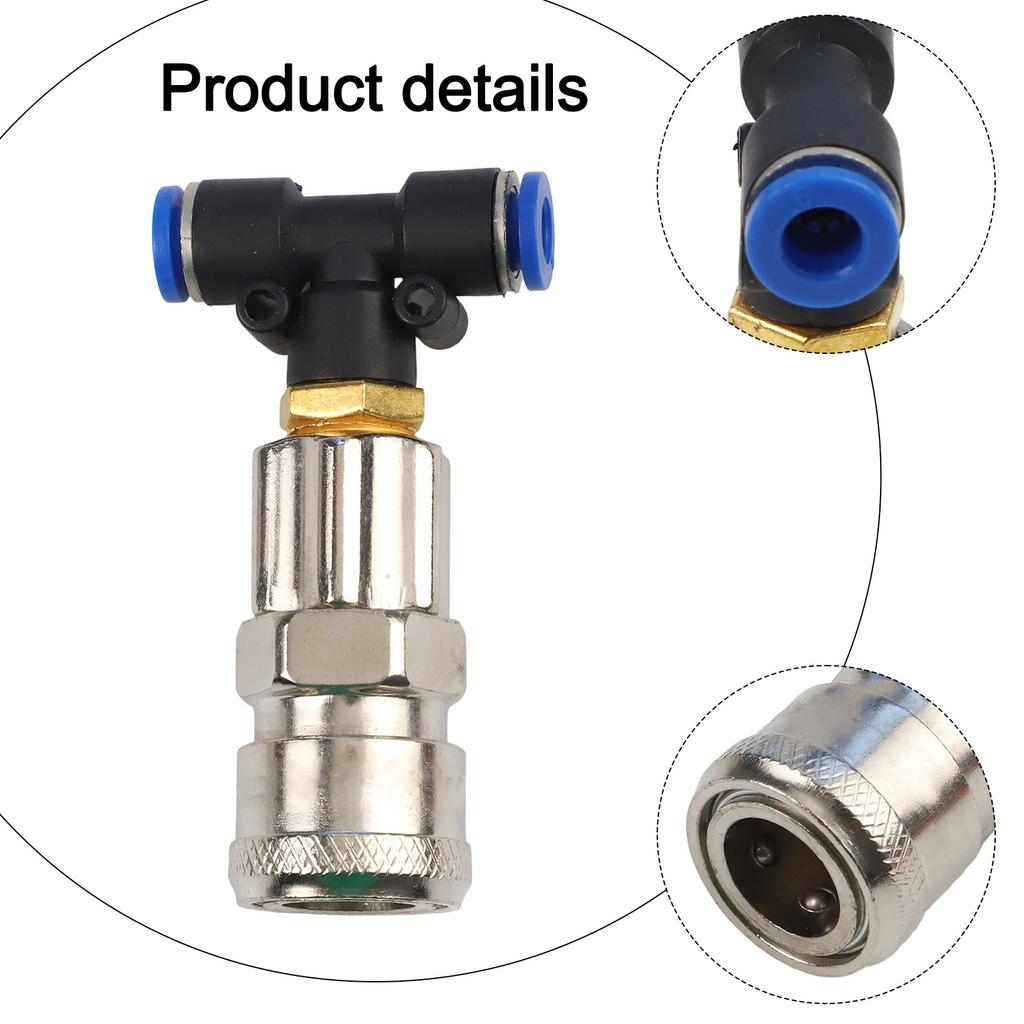 High Performance Pneumatic Tank Connector Three Way Design 1/4 Inch Inlet 6mm Tube For Use In Trucks And Trailers