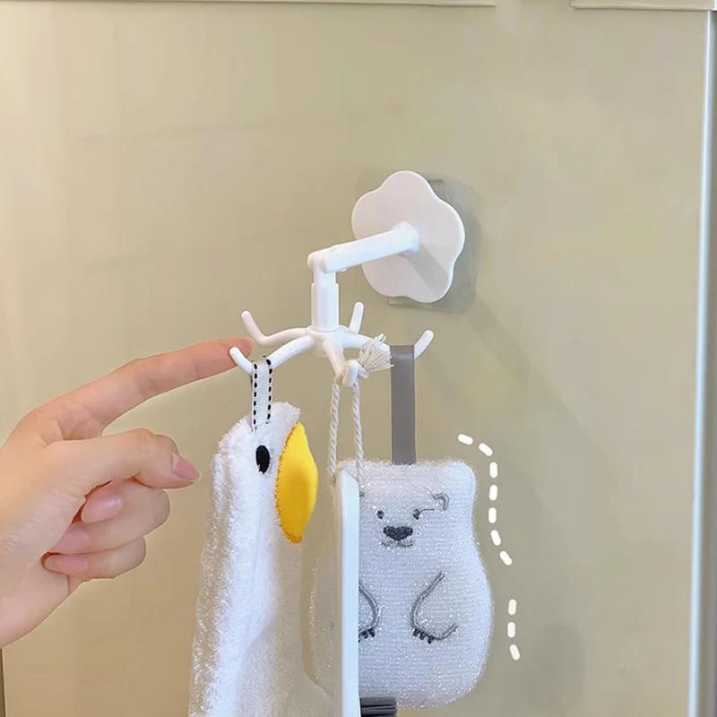 Jewelry Organizer Necklace Display Stand Ring Headwear Holder Hanging Earring Rack Props Plastic Hook Wall Sticker