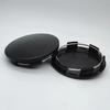 4Pcs/Set 68mm Car Vehicle Wheel Hub Center Cap Cover ABS Black Silver Universal High Quality Durable Exterior Auto Accessories