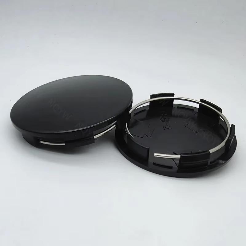 4Pcs/Set 68mm Car Vehicle Wheel Hub Center Cap Cover ABS Black Silver Universal High Quality Durable Exterior Auto Accessories