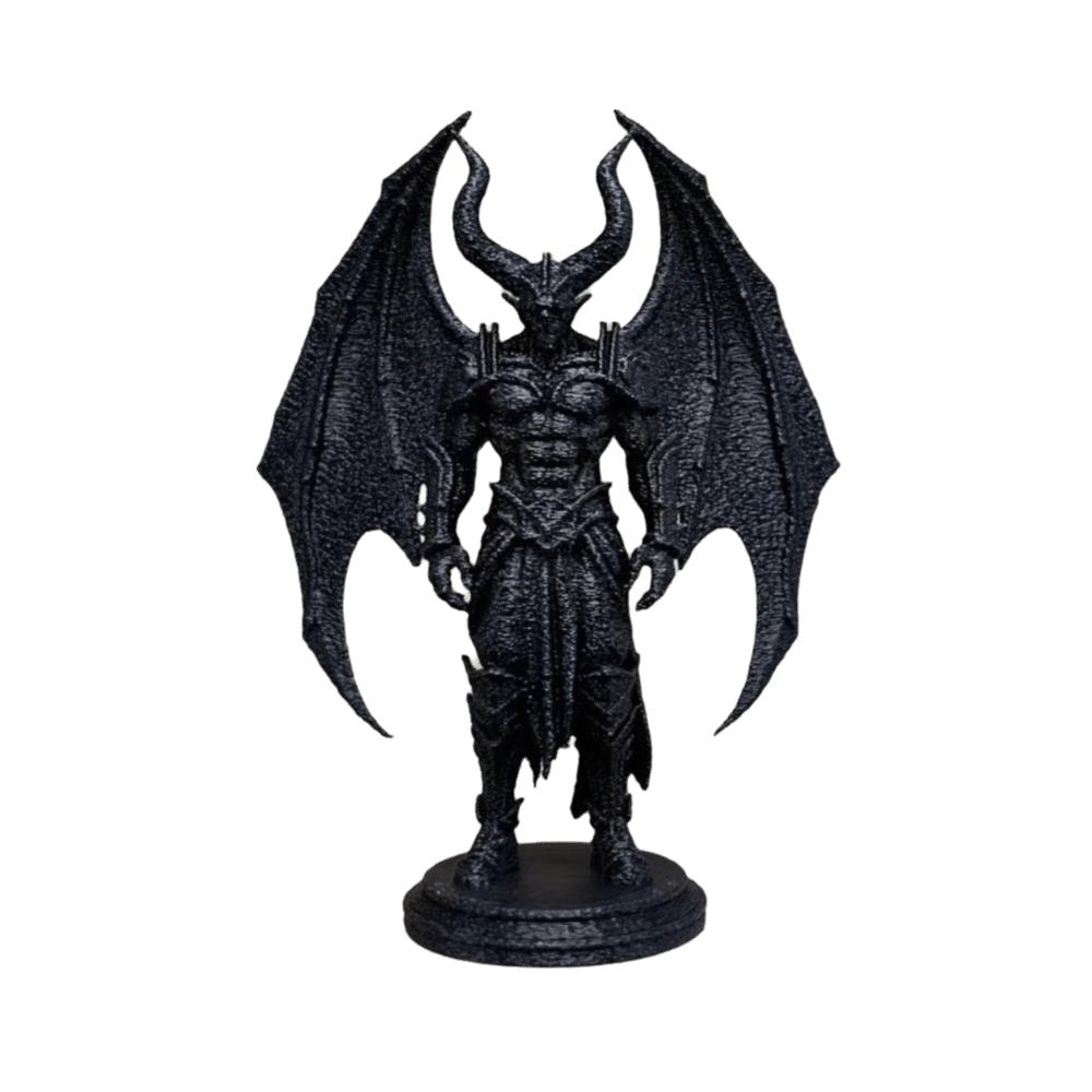 Halloween Black Demon Statue Decoration Desktop Ornament Dark Fantasy Demon Knight Figurine Gifts