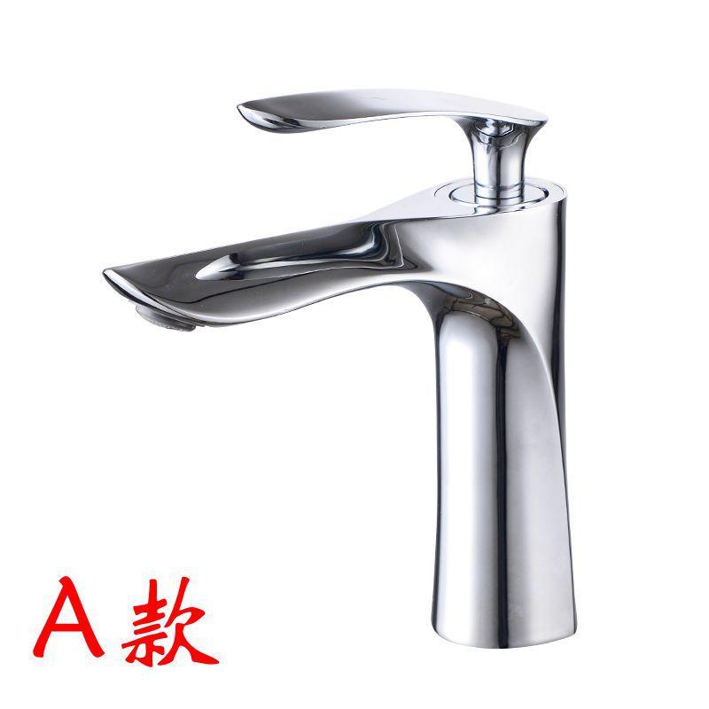 Hot Selling Single-Hole Mount Classical Design 1-Handle Basin Water Mixer Tap Ceramic Valve Core Factory Produced China (as the picture,Chrome)
