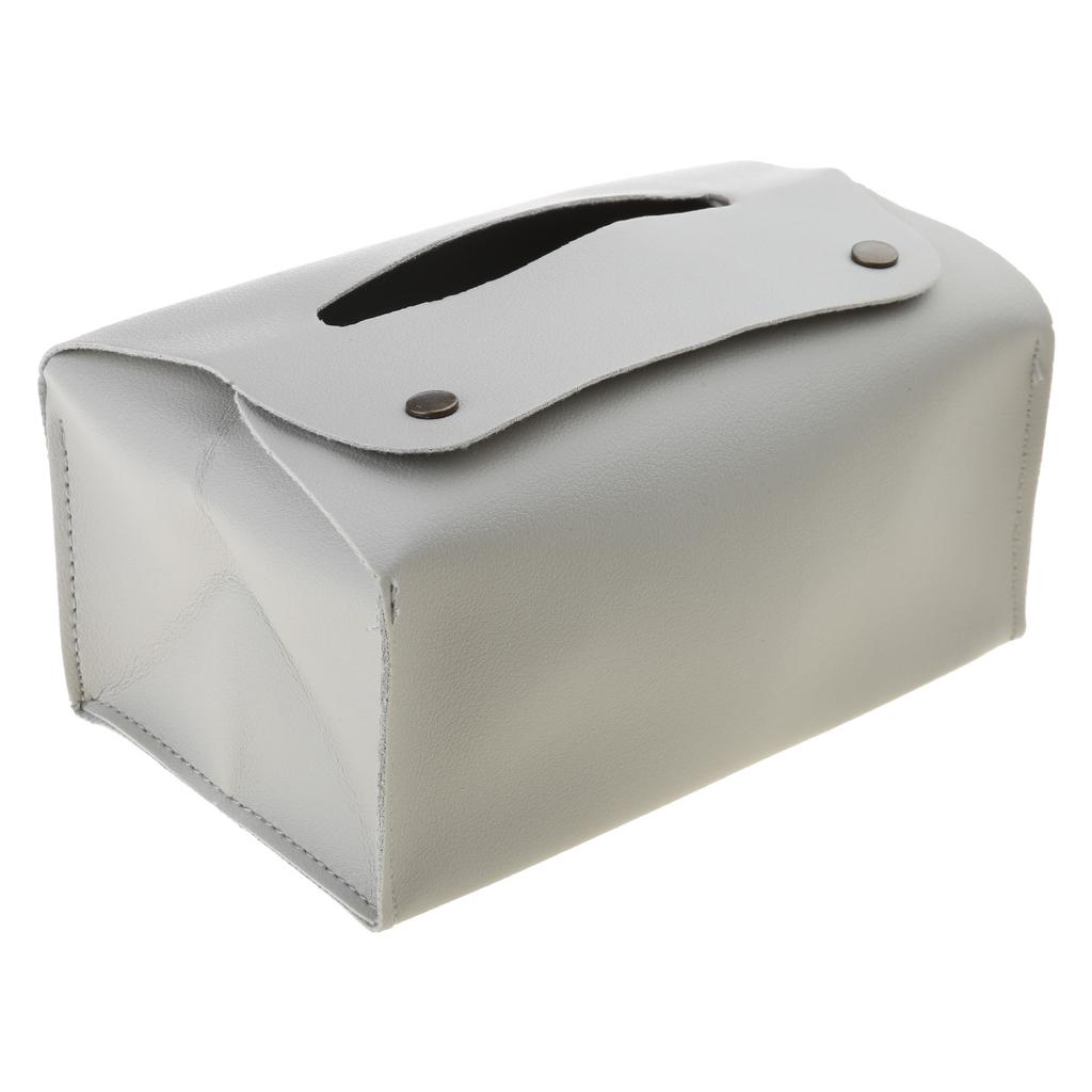 Waterproof Tissue Case PU Leather Tissue Dispenser Box Practical Paper Towel Holder Household Napkin Organiser Box