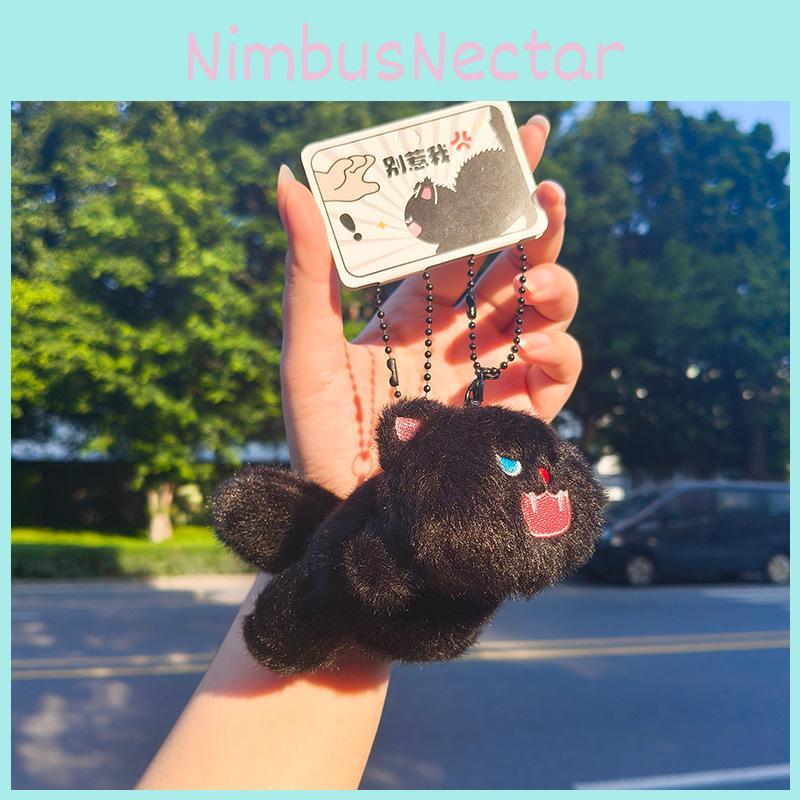 Kitten Angry Jinnew Head Body Separable Magnetic Design Plush Pendant Keychain