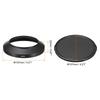 PATIKIL 82mm Lens Hood Wide Angle Internal Hood with Cap and Cleaning Cloth for Camera Lens Black Anti-Reflective