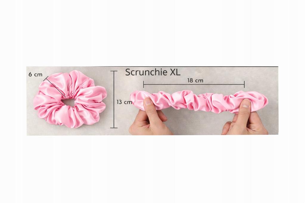 Satin Scrunchies Hair Tie Without Joints 10 Comfortable Pink