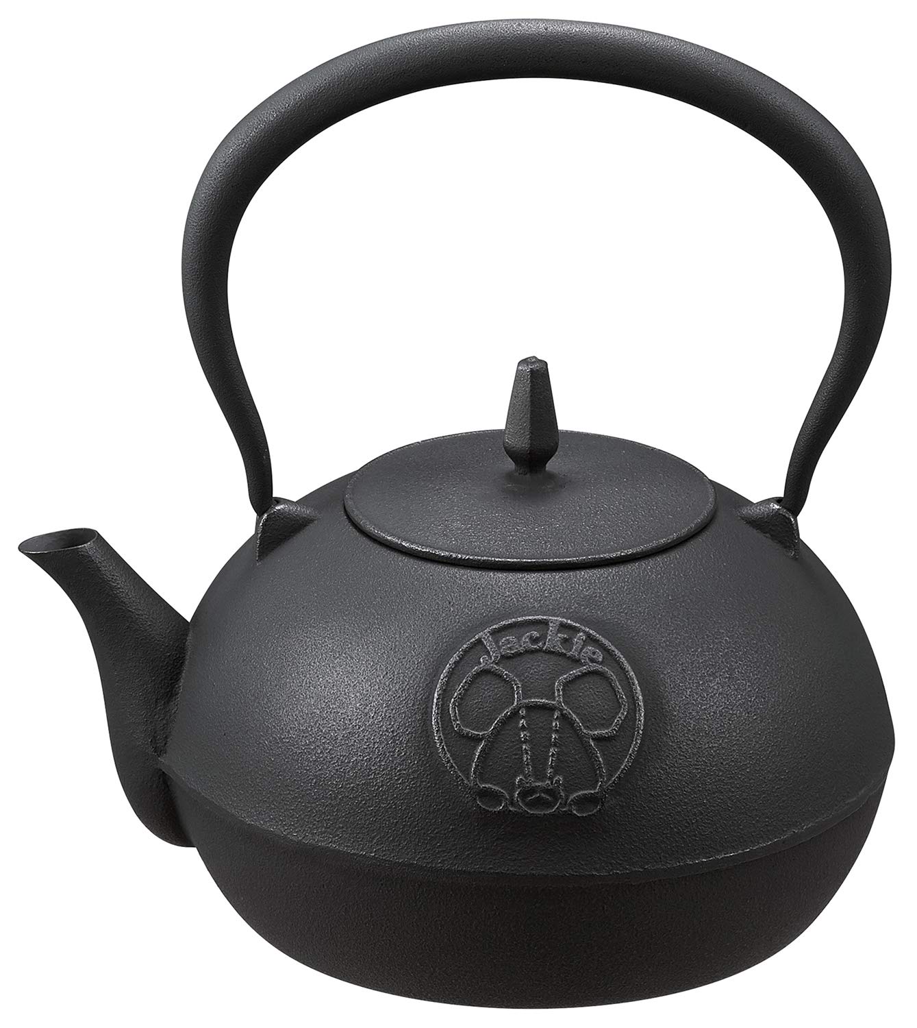 

OSK IH-Compatible Iron Kettle, Black, Approx. 1L (Volume: Approx. 1.2L), Bear School Design, Nanbu Ironware, TBN-12