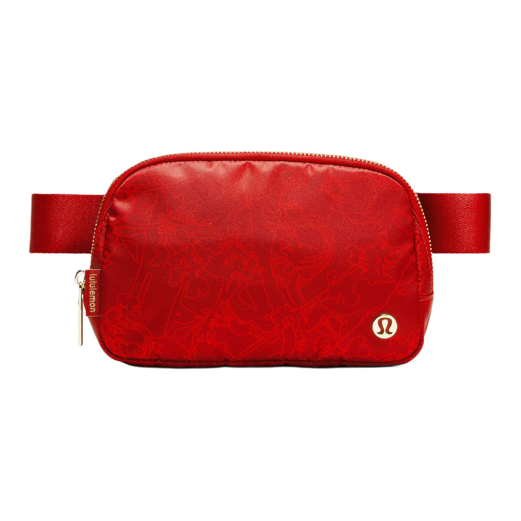 Lululemon Everywhere New Year Edition 1L Adjustable Strap Zipper Closure Waist Bag Unisex Waist Bag Deep-Red LU9C06S-320275 Dark Red