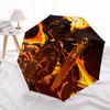 1pc Ghost Rider Outdoor Umbrella - Automatic Opening/Closing, Portable 3-Fold Design with 8-Bone Iron Frame - Perfect Gift for Fans, Travelers, Daily