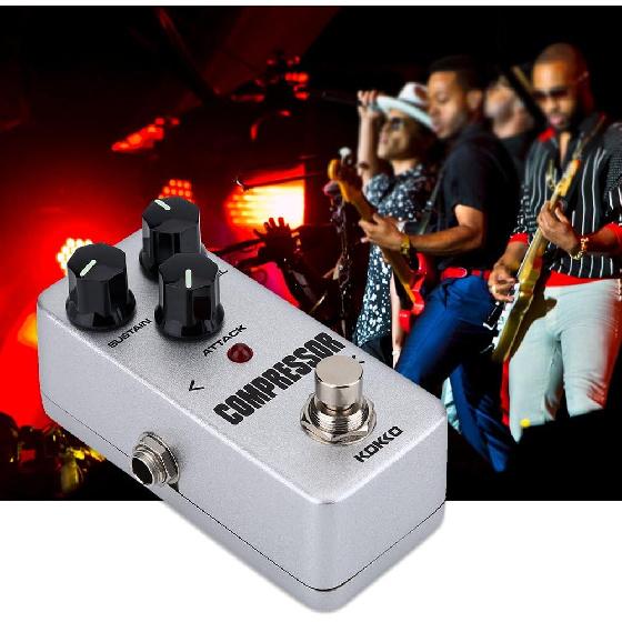 

Dilwe Effect Pedal Mini Guitar Compressor Sustainer Pedal for Electric Guitar Accessories