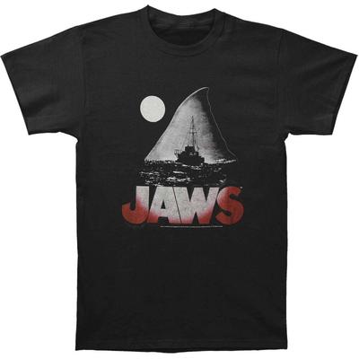 Der weiße Hai Der weiße Hai Nacht Schwarzes Unisex T-Shirt