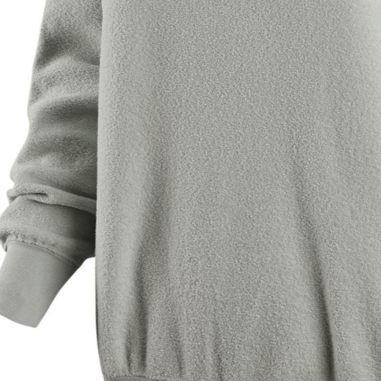 Nike Sportswear Essentials Logo Embroidered Fleece Hoodie Women Tops Gray DV7100-014