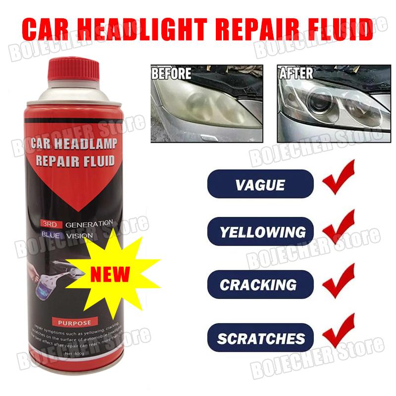 Car Moto Headlights Polishing Restoration Liquid Headlight Scratch Repair Remover Headlamp Polishing Set Remove Oxidation Agent
