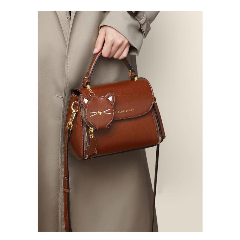 

Bag New Leather Women s Bag Small Bag Handbag Versatile Premium Light Luxury Niche Shoulder Crossbody Bag