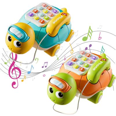 Multi-function Musical Turtle Crawling Baby Toys For 6M+ Baby Educational Music Simulation Telephone Baby Crawling Toy