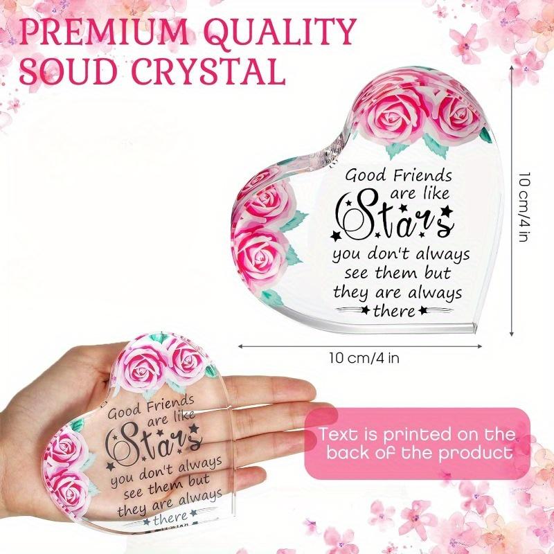 

Side By Side or Miles Apart Friendship Keepsake - Long Distance Gift for Best Friends & Sisters чистый