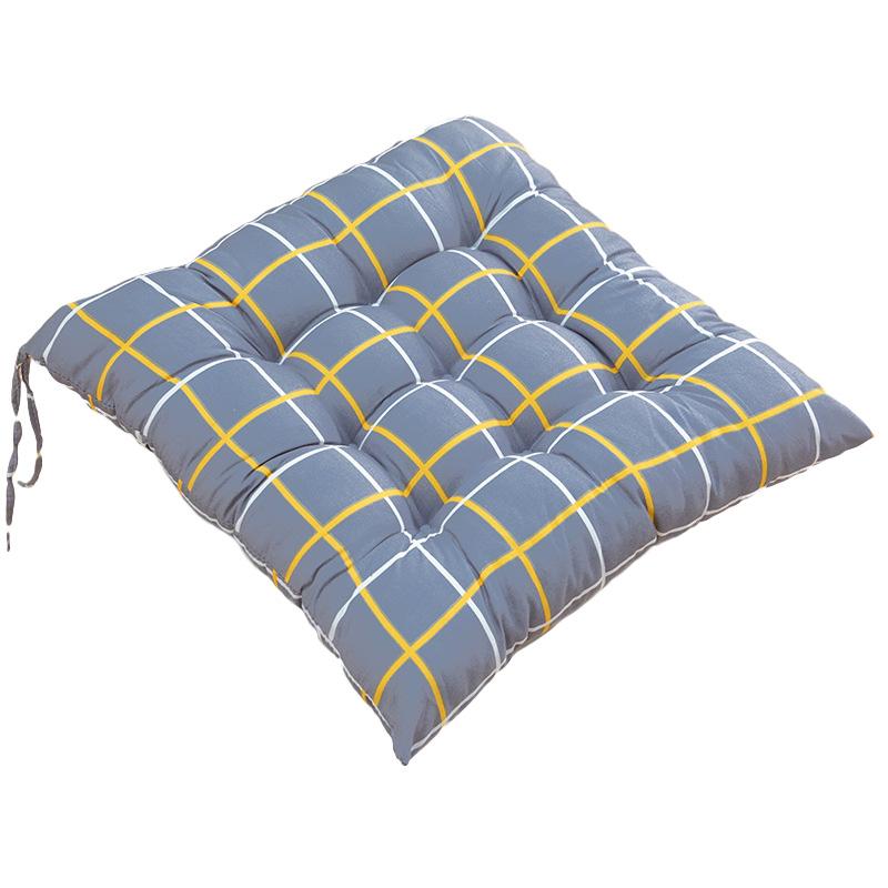 1PC Seat Padded Outdoor Sofa Cushions Indoor Pillow Square Linen With Anti-skid Strap Chair Cushion Printed