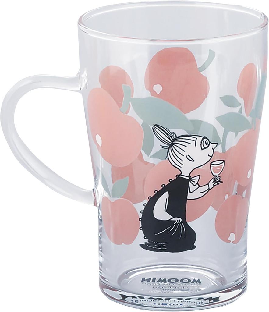 MOOMIN Glass Little My Scandinavian Perfect for Hot Made in Yamaka Heat-Resistant Mug, Design, Approx. 350ml, Style, Drinks, Gift, Japan, Shoten,