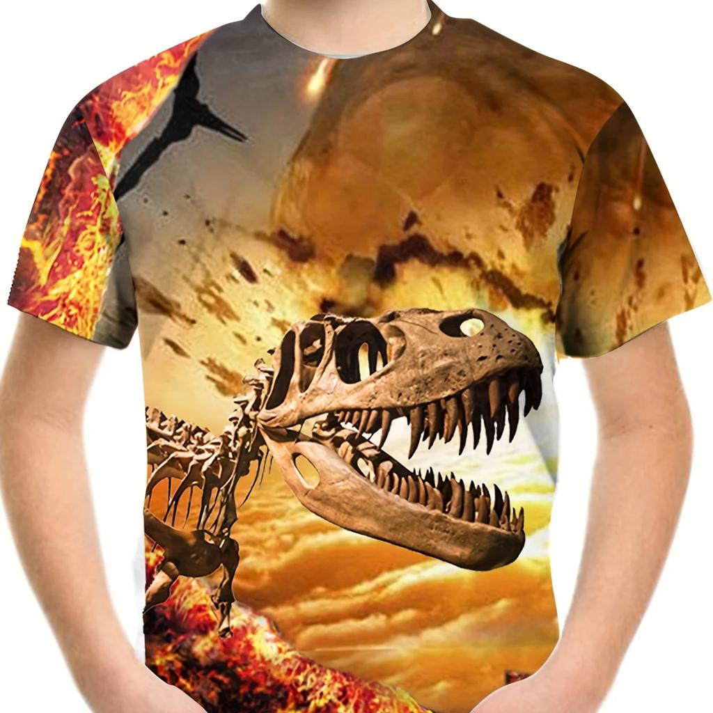 Skull 3D Printed Summer T-shirt Boys Girls Children's Clothing Short Sleeve T Shirt Kids Clothes Fashion Boy Tops Tees