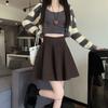 Private Dress Wool Blend Short Skirt With High Waist For Fall Winter Fashion