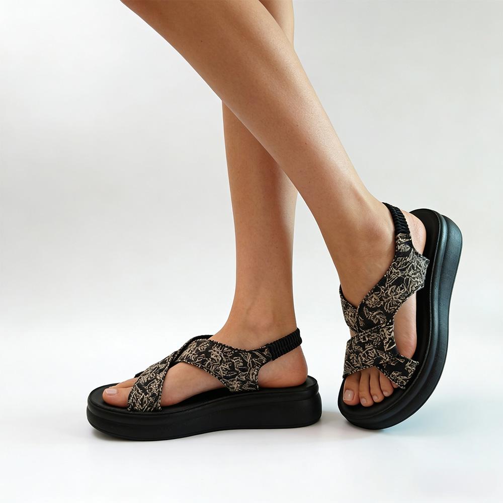 Women's Floral Embroidered Platform Sandals Summer Vacation Shoes Comfort Retro Chunky Sandals Casual Daily Wear