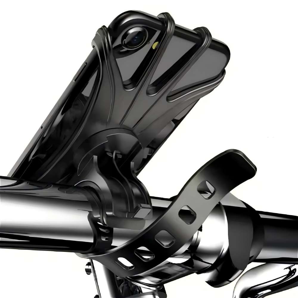 360 Rotatable Bicycle Phone Holder Silicone Motorcycle Stand Bracket GPS Support Universal Bicycle Mobile for 4.0-6.0 Inch Phone