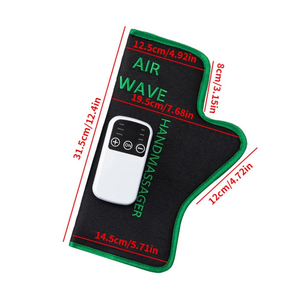 Air Compression Circulation Hand Massage Pneumatic Glove Device With Hot Compress Function Relieve Arthritis Relax Hand Muscle