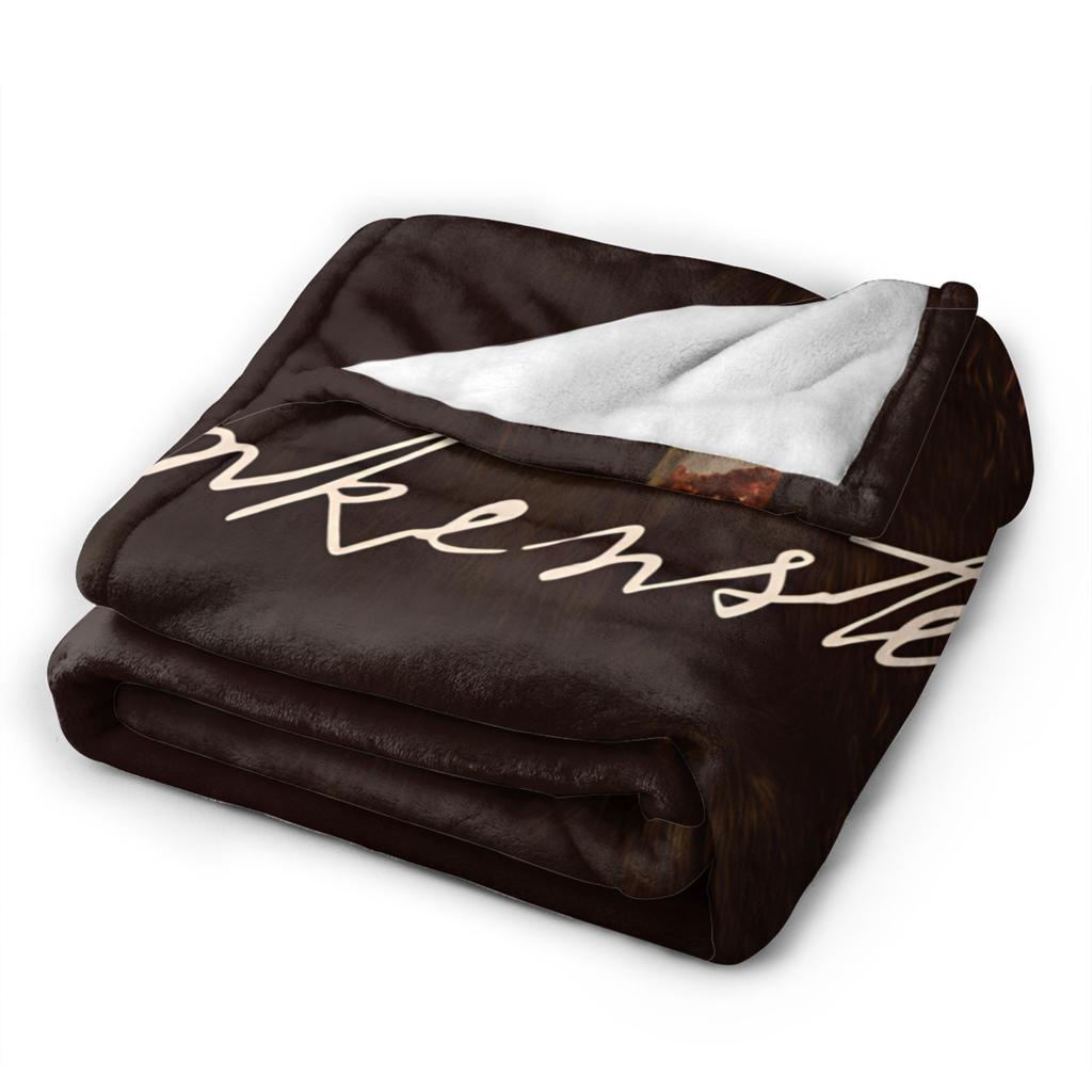 Frankenstein Movie 2025 (1) Flannel Blanket  Warm Throw Blanket for Couch Chair Decorative Fluffy Bedspread Sofa Bed Cover