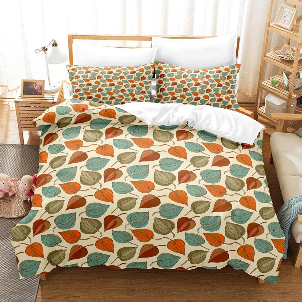 Sanded Art Pattern Three-Piece Digital Printing Bedding