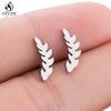 Bohemia Plant Stainless Steel Earrings Women Apple Cherry Leaf Mushroom Flower Stud Earring Piercing Jewelry